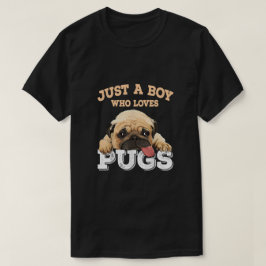 Nur ein Junge, der Mops Liebe T-Shirt