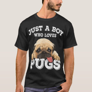 Nur ein Junge, der Möpsen Lieben Funny Mops Lover T-Shirt