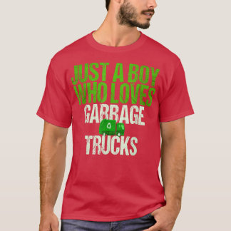 Nur ein Junge, der Mülltransporter Liebe T-Shirt