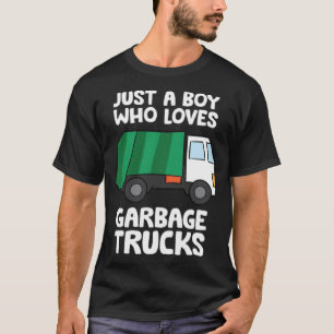 Nur ein Junge, der Müllwagen Kultur lustig liebt  T-Shirt