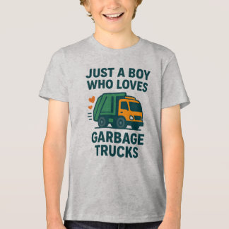 Nur ein Junge, der Müllwagen liebt Kinder          Tri-Blend Shirt