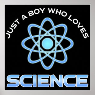 Nur ein Junge, der Naturwissenschaften liebt Poster
