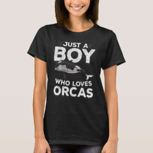 Nur ein Junge, der Orcas Killer Whaltier oder T-Shirt