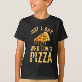 Nur ein Junge, der Pizza Liebe T-Shirt