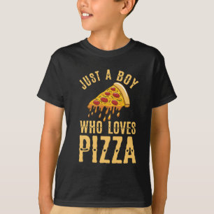 Nur ein Junge, der Pizza Liebe T-Shirt