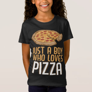 Nur ein Junge, der Pizza Lieben Pizza Funny Pizza  T-Shirt