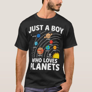 Nur Ein Junge, Der Planeten Liebt Sonnensystem T-Shirt