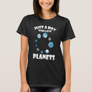 Nur ein Junge, der Planeten und das Sonnensystem R T-Shirt