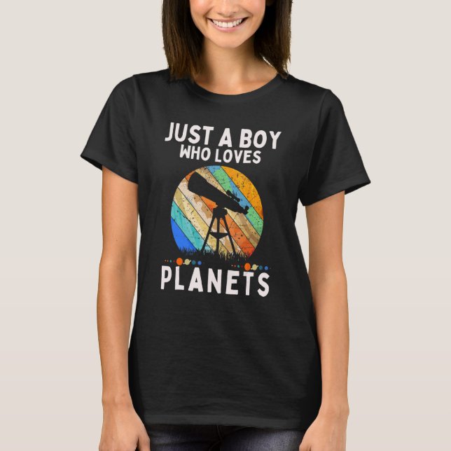 Nur ein Junge, der Planeten und Solaranlagen im We T-Shirt (Vorderseite)