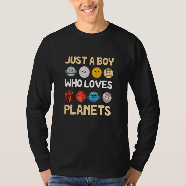 Nur ein Junge, der Planets Astronomie Solar Syst L T-Shirt (Vorderseite)