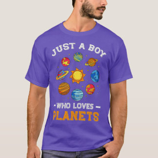 Nur ein Junge, der Planets Solar Space Science Lie T-Shirt