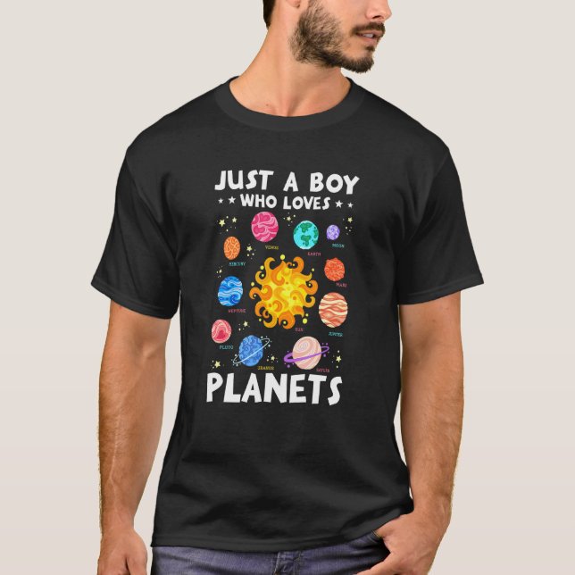 Nur ein Junge, der Planets Solar System Space SA L T-Shirt (Vorderseite)