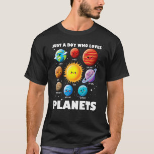 Nur ein Junge, der Planets Solar System Space SA L T-Shirt