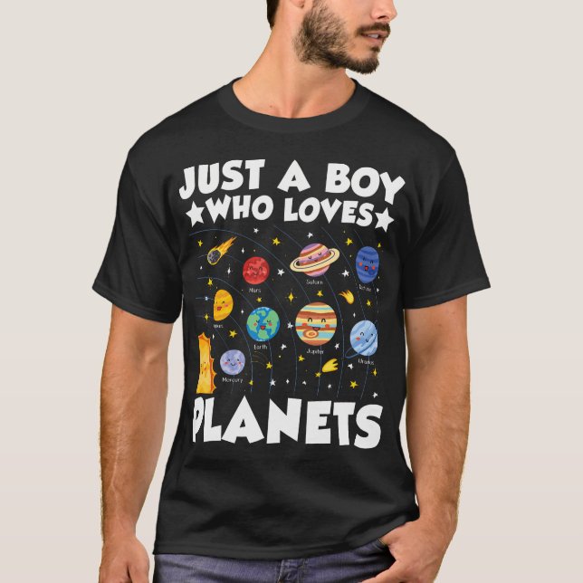 Nur ein Junge, der Planets Solar System Space SA L T-Shirt (Vorderseite)