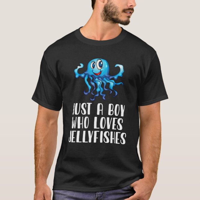 Nur ein Junge, der Quallenfische Liebe T-Shirt (Vorderseite)