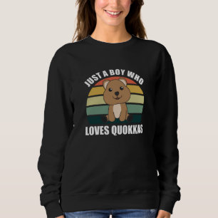 Nur ein Junge, der Quokkas Lieben - Sweet Quokka Sweatshirt