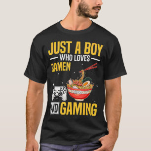 Nur ein Junge, der Ramen und Gaming Japan Anime li T-Shirt