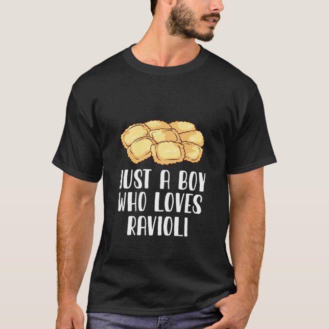 Nur ein Junge, der Ravioli Liebe T-Shirt (Vorderseite)