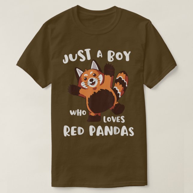 Nur ein Junge, der Red Pandas Lieben Niedlich Kids T-Shirt (Design vorne)