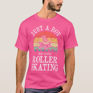 Nur ein Junge, der Rollschuhlaufen liebt T-Shirt