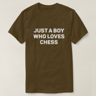 Nur ein Junge, der Schach Liebe T-Shirt