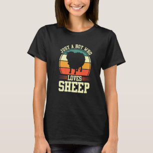 Nur ein Junge, der Schaf-Schafzüchter-Landwirtscha T-Shirt