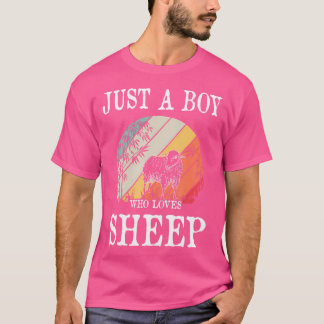 Nur ein Junge, der Schafe Liebe T-Shirt