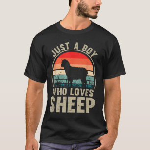 Nur ein Junge, der Schafe Recto Bauer Liebe Liebe T-Shirt