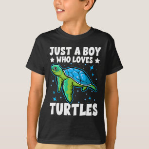 Nur ein Junge, der Schildkröten Lieben Lover spend T-Shirt