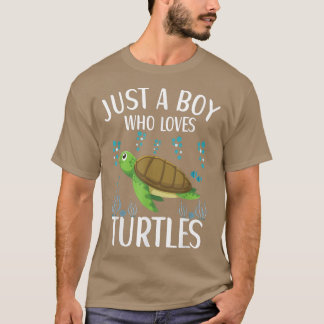 Nur ein Junge, der Schildkröten Niedliches Schildk T-Shirt
