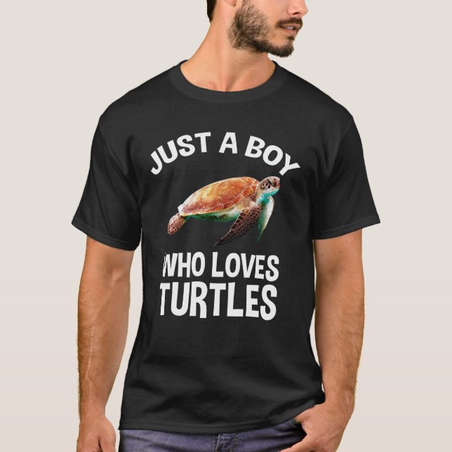 Nur ein Junge, der Schildkröten  T-Shirt (Vorderseite)