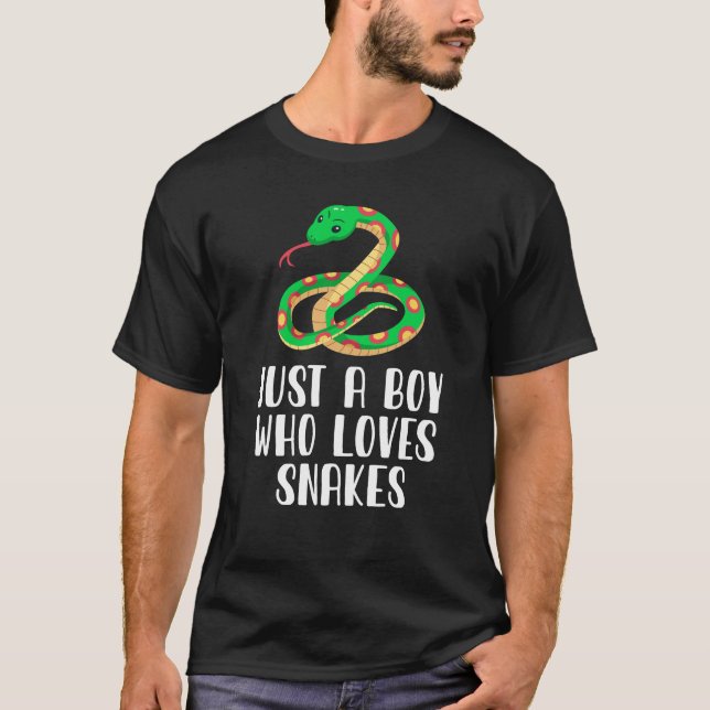 Nur ein Junge, der Schlangen Liebe T-Shirt (Vorderseite)