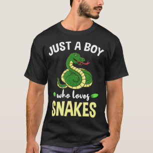 Nur ein Junge, der Schlangen Liebe T-Shirt