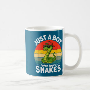 Nur ein Junge, der Schlangen liebt Lustige Schlang Kaffeetasse