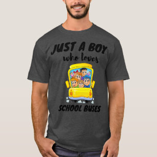 Nur ein Junge, der Schulbusse Liebe 6 1 T-Shirt