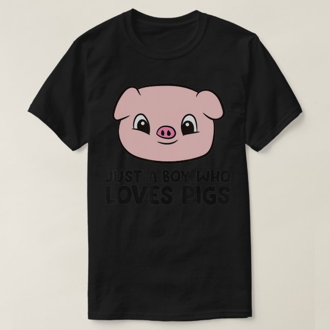 Nur ein Junge, der Schweine Liebe T-Shirt (Design vorne)