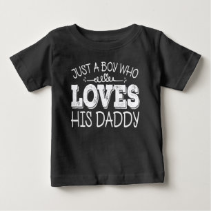 Nur ein Junge, der seinen Vater Coole Geburtstagsp Baby T-shirt