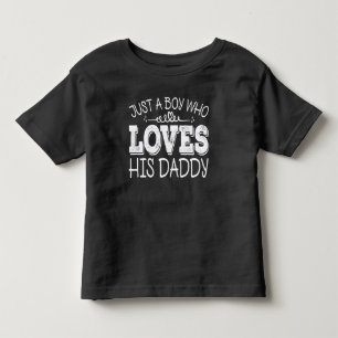 Nur ein Junge, der seinen Vater Coole Geburtstagsp Kleinkind T-shirt