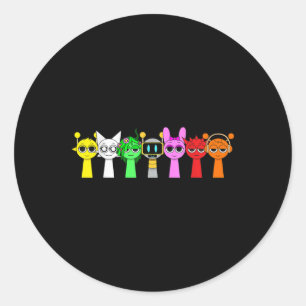 Nur ein Junge, der Sprunky Funny Sprunky Game Lieb Runder Aufkleber