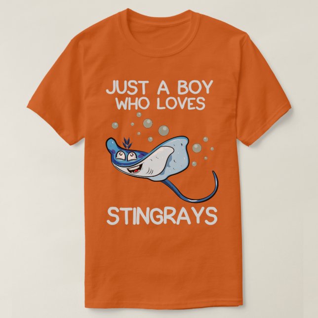 Nur ein Junge, der Stingrochen Liebe T-Shirt (Design vorne)