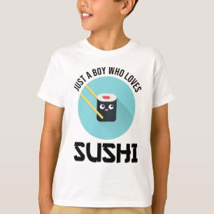 Nur ein Junge, der Sushi Liebe T-Shirt