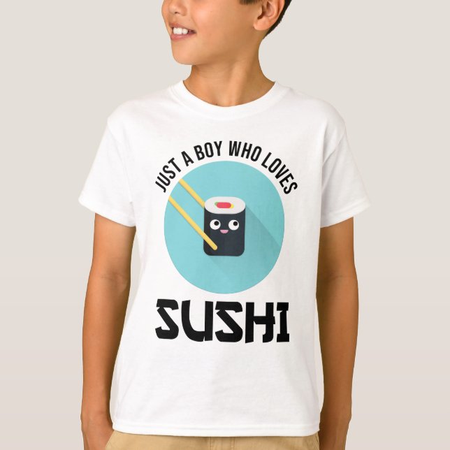 Nur ein Junge, der Sushi Liebe T-Shirt (Vorderseite)