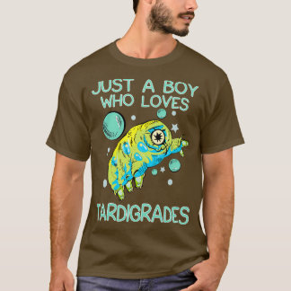 Nur ein Junge, der Tardigrades Liebe T-Shirt