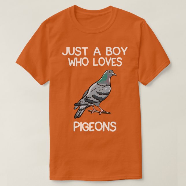Nur ein Junge, der Tauben Liebe 1 T-Shirt (Design vorne)