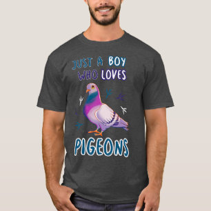 Nur ein Junge, der Tauben Liebe T-Shirt