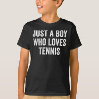 Nur ein Junge, der Tennisspieler Liebe