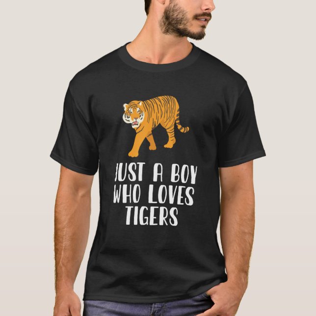 Nur ein Junge, der Tiger Liebe T-Shirt (Vorderseite)