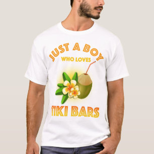 Nur ein Junge, der Tiki Bars Lieben T-Shirt