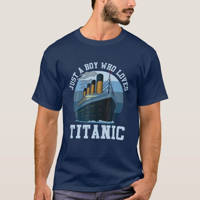 Nur ein Junge, der Titanic Titanic Classic Ship Li T-Shirt (Vorderseite)