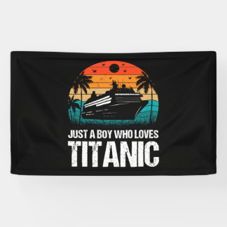 Nur ein Junge, der Titanic zwei Lieben Banner